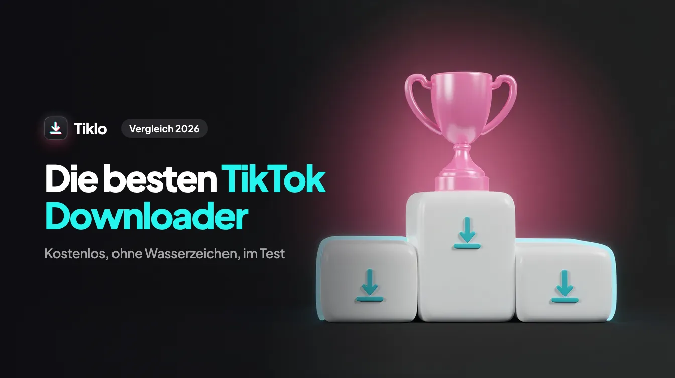 Vergleich kostenloser TikTok Downloader auf einem Laptop und Smartphone