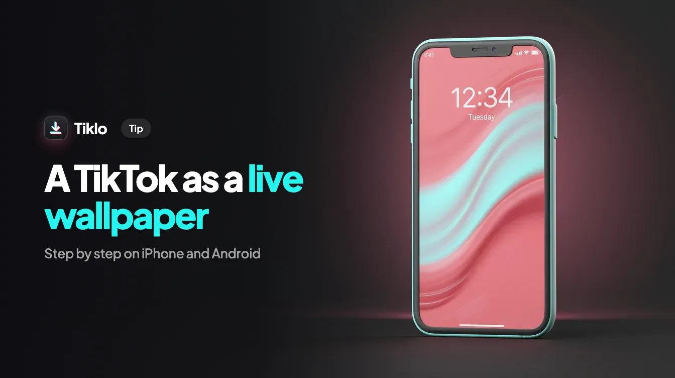 Two phones with a wave wallpaper, one animated on the lock screen