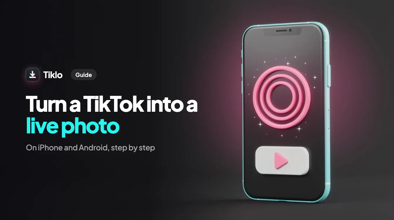 A phone where a video film strip turns into layered live photos