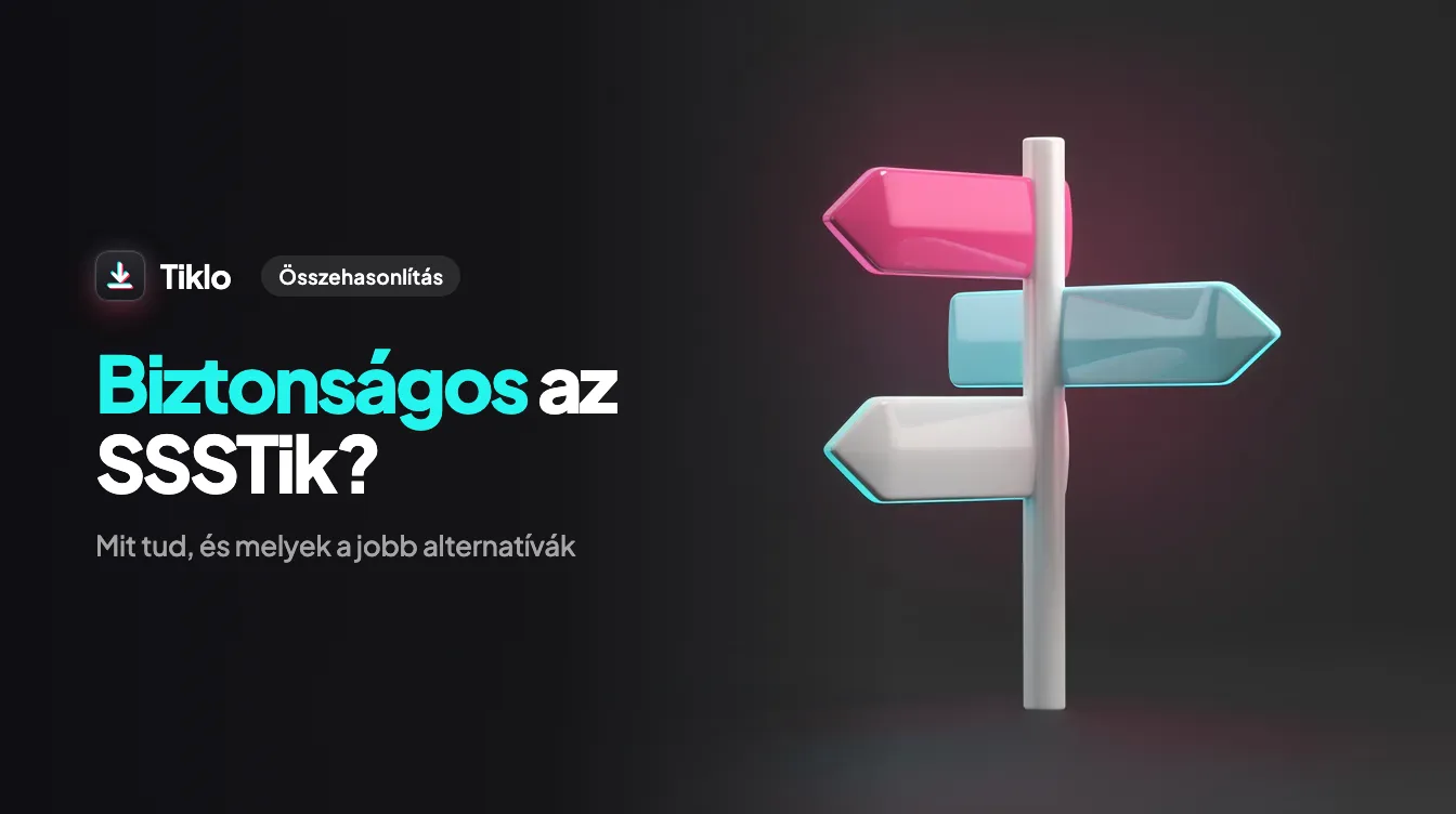 TikTok letöltő weboldalak biztonságának ellenőrzése laptopon