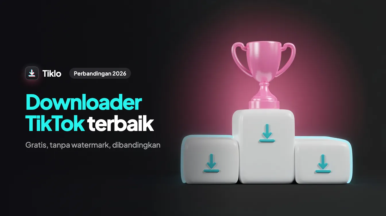 Perbandingan downloader TikTok gratis di laptop dan ponsel