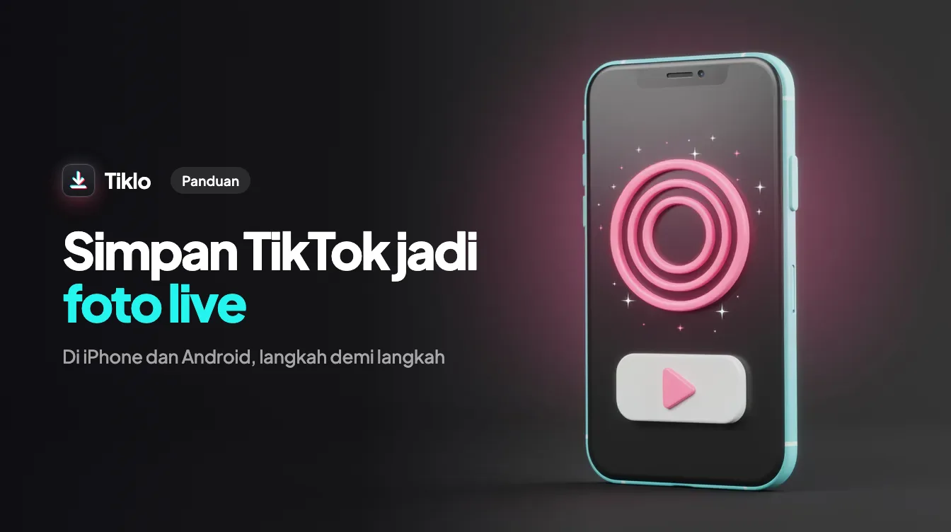 Ponsel tempat potongan video berubah menjadi tumpukan foto live