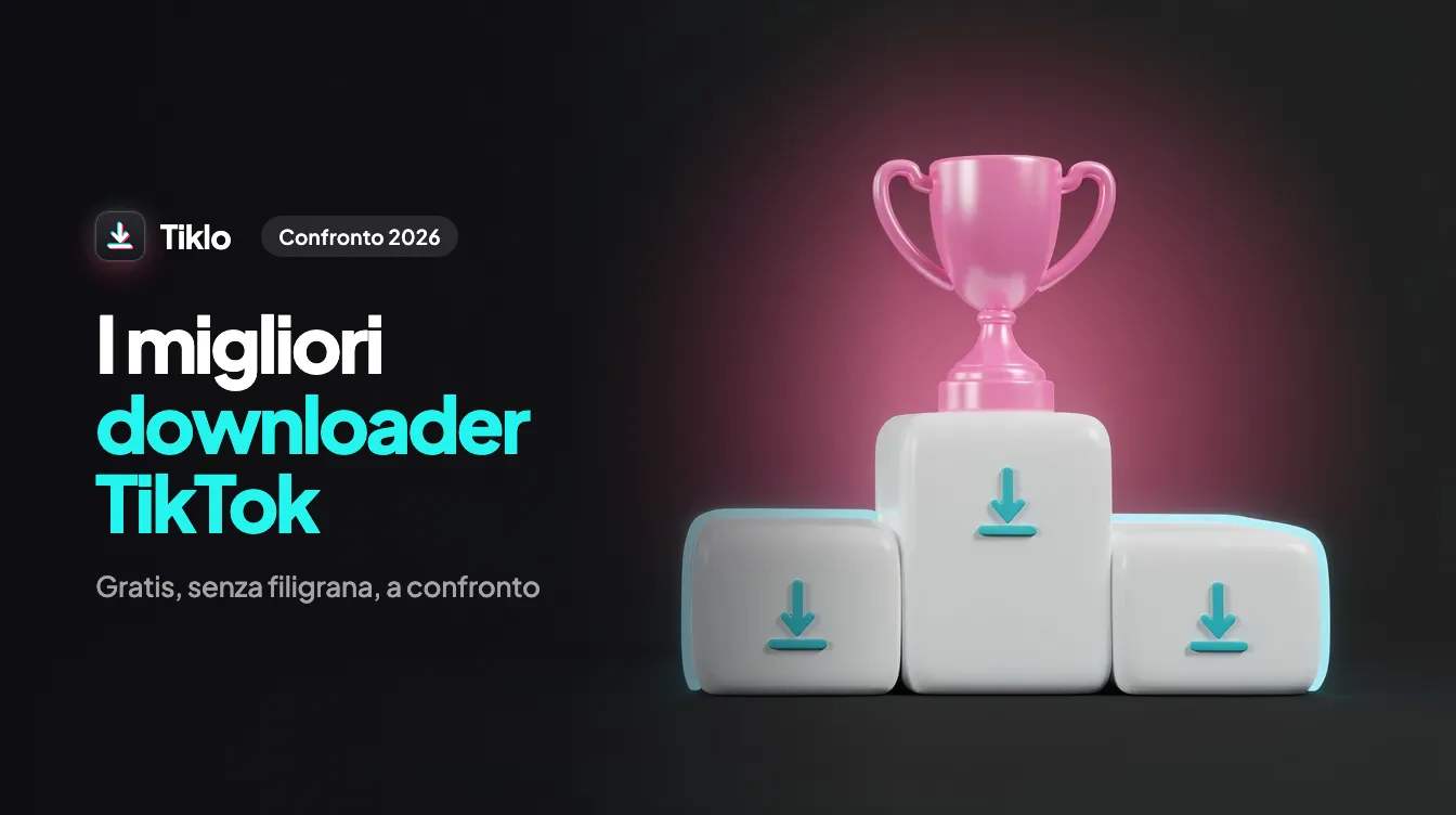 Confronto dei downloader TikTok gratis su un laptop e uno smartphone