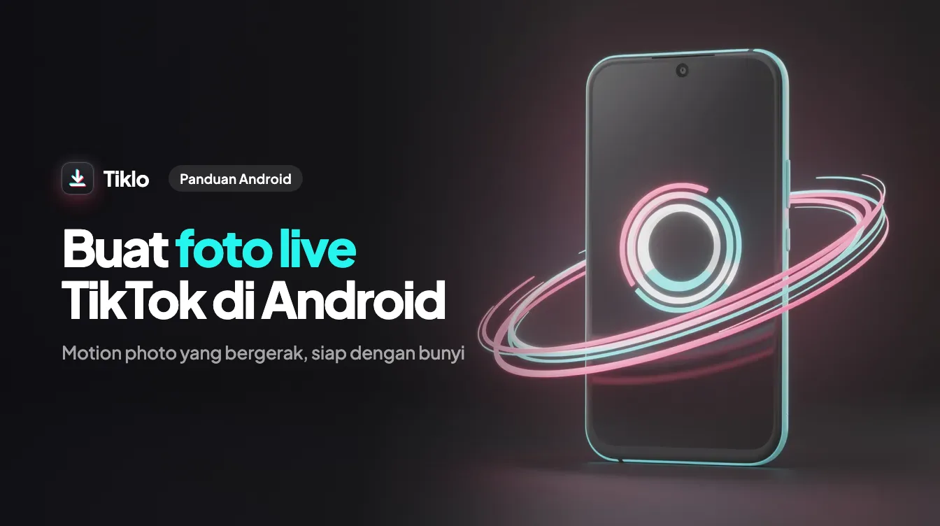 Telefon Android memaparkan foto bergerak di sebelah jalur filem yang menjadi foto