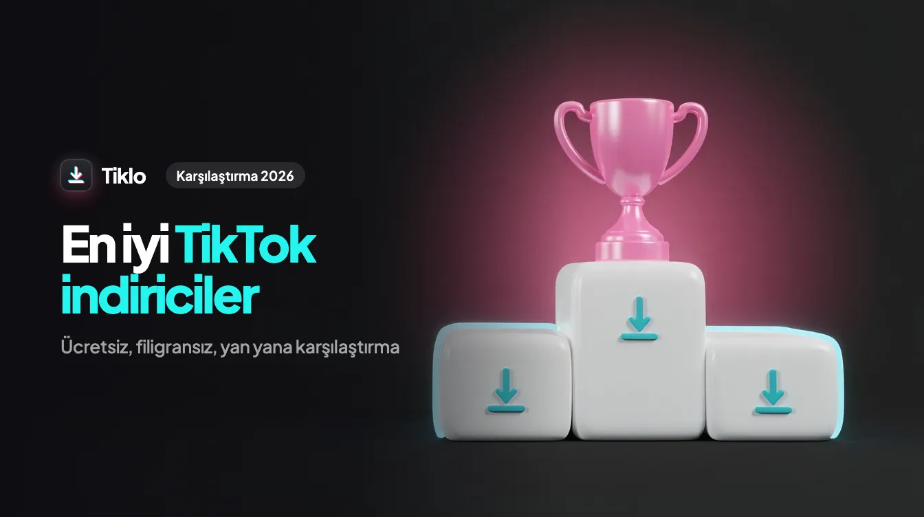Dizüstü bilgisayar ve telefonda ücretsiz TikTok indiricilerinin karşılaştırması